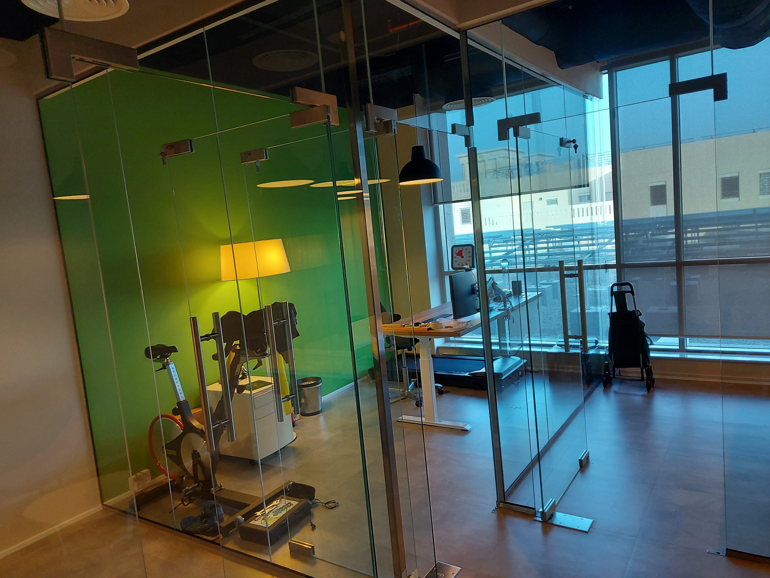 Frameless Office Glass Partition by Bustan Al Khaleej Aluminium & Galss Fixing, Sharjah , UAE